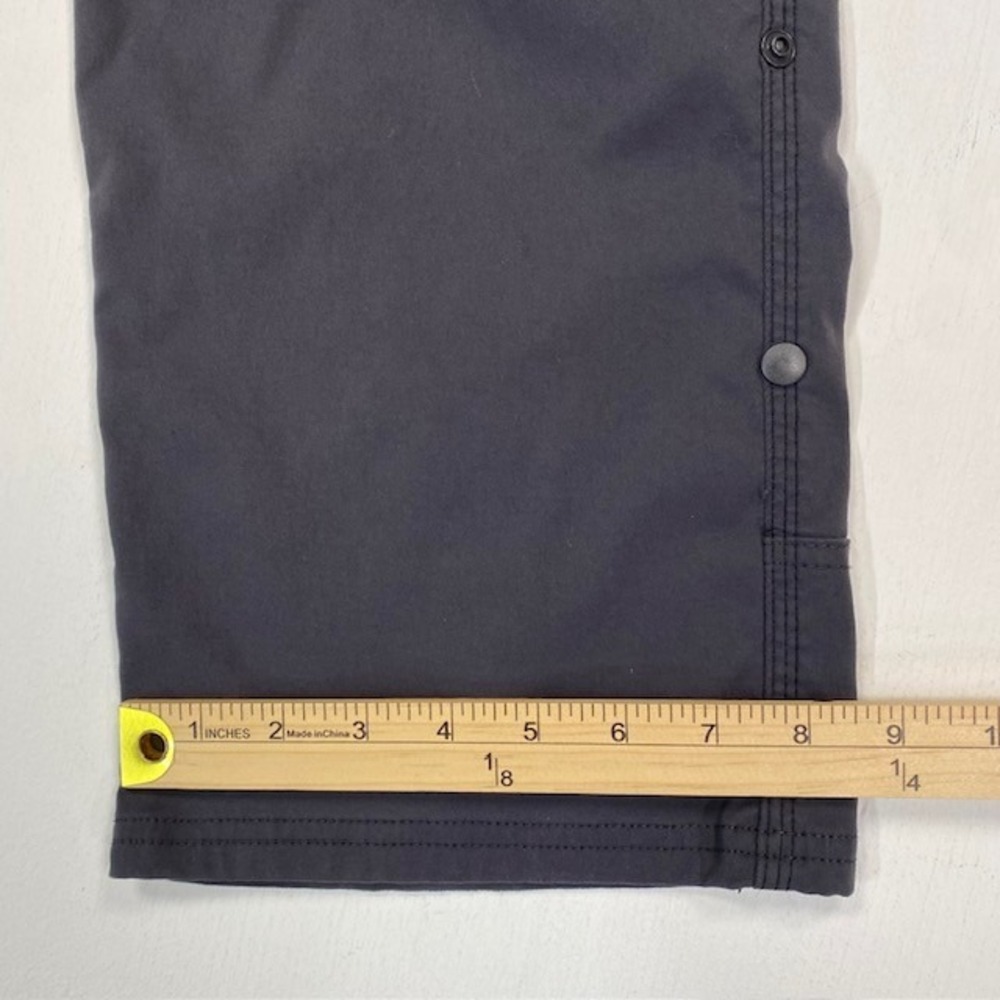 Prana Zion Mens 34x32 Charcoal Gray Hiking Cargo Pants Straight Leg M4ST32116 - Picture 8 of 10